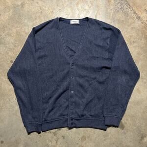 Vintage 80s Classics by Palmland Navy Acrylic Cardigan